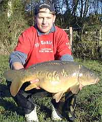 jezz walker with a 16lb 8oz mirror at Mopley Pond